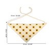 Unique Bargains Women's Fashion Knitted Hollow Triangle Headwrap 20.08"x9.84" Yellow 1 Pc - 3 of 4