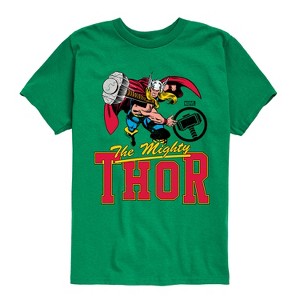 Boys' - Marvel - Thor Collegiate Short Sleeve Graphic T-Shirt - 1 of 4