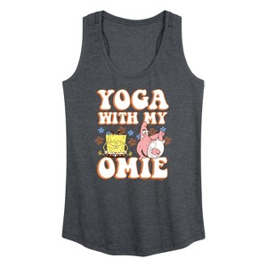 Women's - SpongeBob SquarePants - Yoga with My Omie Graphic Racerback Tank - 1 of 4