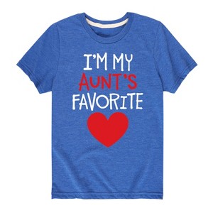 Boys' - Instant Message - I'm My Aunts Favorite Short Sleeve Graphic T-Shirt - 1 of 4