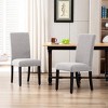 WestinTrends  Upholstered Linen Fabric Dining Chair - 2 of 4