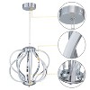 C Cattleya 10-Light 18.5inch Chrome 3000K LED Chandelier Pendant Light - 3 of 4