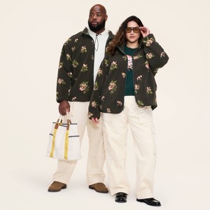 Adult Floral Zip-Up Fleece Jacket - Woolrich x Target Olive Green - 1 of 4