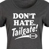 Women's - Instant Message - Don't Hate Tailgate Graphic T-shirt Dress - 2 of 4