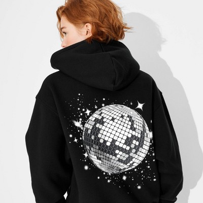 Women's Perfect Hoodie Sweatshirt - Wild Fable™ Black Disco Ball XS