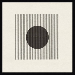 25"x25" Paper Object No 5 by The Miuus Studio Wood Framed Wall Art Print - Amanti Art: Giclee Lithograph, Hardwood Frame - 1 of 4