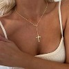 14K Gold/Silver Plated Infinity Long Charm Necklace Trendy Non Tarnish Waterproof Jewelry - 3 of 4