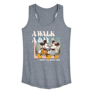 Women's - Disney - A Walk A Day Graphic Racerback Tank - 1 of 4