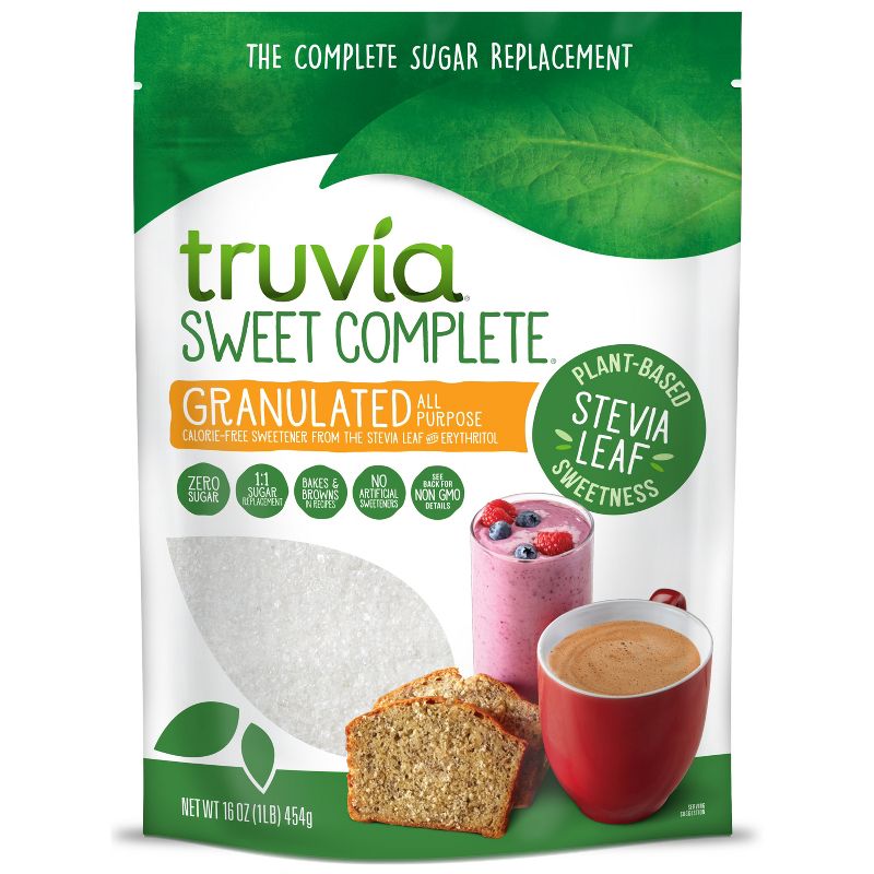 Truvia Sweet Complete Calorie-Free Sweetener from the Stevia Leaf - 16oz, 1 of 13