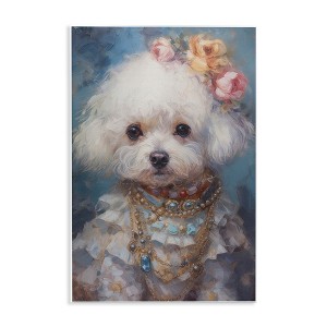 Stupell Industries Victorian Era Bichon Frise Wall Plaque Art - 1 of 4