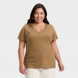 Women's Short Sleeve V-Neck T-Shirt - Universal Thread™ - 1 of 3