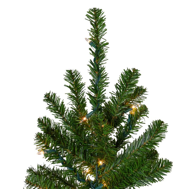 Northlight 7.5' Prelit Artificial Christmas Tree Canadian Pine Pencil - Clear Lights, 3 of 6
