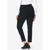 Jessica London Women's Plus Size Comfort Waist Stretch Denim Side Button Ankle Jean - 3 of 4