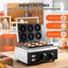 VEVOR Electric Donut Maker, 1550W Commercial Doughnut Machine with Non-stick Surface, 6 Holes Double-Sided Heating Waffle Machine Makes 6 Doughnuts - 3 of 4