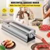 VEVOR Manual Sausage Stuffer, 7 L / 15 LBS Horizontal Sausage Machine, Dual-Speed Meat Stuffer, Made of Food-Grade 304 Stainless Steel, Silver - 3 of 4