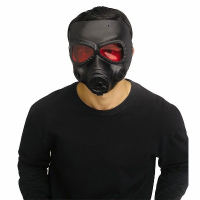 Fun World Adult Wasteland Gas Mask Halloween Costume Mask - Black One Size