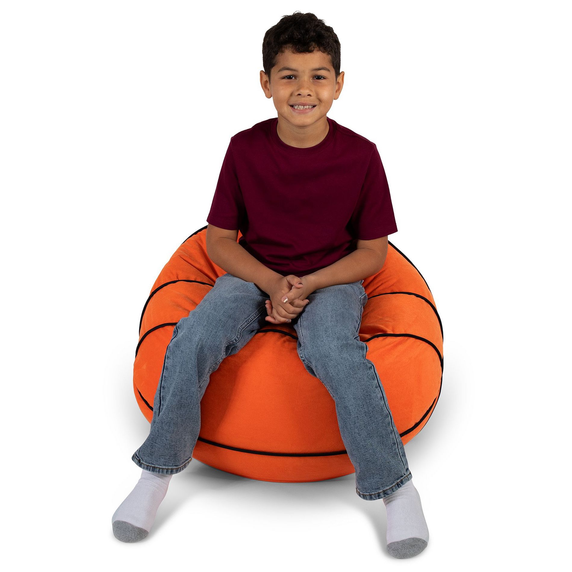Big Joe Sports Ball Bean Bag Chair, Plush Soft Polyester, Kids