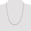 Black Bow Jewelry 2.5mm Sterling Silver Diamond Cut Solid Square Franco Chain Necklace - 3 of 4