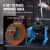VEVOR Rotary Welding Positioner 66LBS / 30KG, 0-90° Welding Positioning Turntable Table 1-12RPM 80W, with 12.4 Inch 3-Jaw Lathe Chuck, Blue - 4 of 4