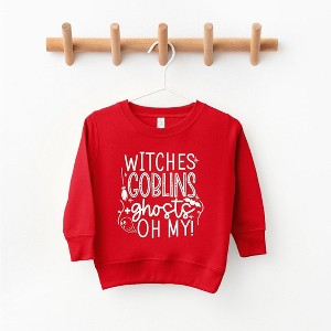 The Juniper Shop Witches Goblins Ghosts Puff Print Toddler Graphic Sweatshirt - 1 of 3