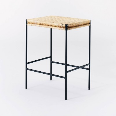 Woven Counter Height Barstool with Metal Legs Natural - Threshold™ designed with Studio McGee