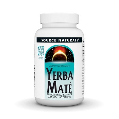 Yerba Mat 600 mg by Source Naturals, Inc.  -  90 Tablet