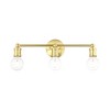 Livex Lighting Lansdale 3 - Light Vanity in  Polished Brass - 3 of 4
