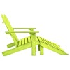 vidaXL 2-Seater Patio Adirondack Chair&Ottoman Fir Wood White - 3 of 4