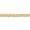 Black Bow Jewelry Men's 7.25mm 14K Yellow Gold Solid Flat Beveled Curb Chain Bracelet - 2 of 4