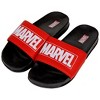 Adult Marvel Comics Title Logo Slide Sandals - 2 of 4