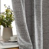 HLC.ME Easton Jacquard Slub Texture - Privacy Curtains with Back Tab Rod Pocket Window Curtains Panels, Set of 2 - 3 of 4