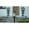 Uma 1-Light Matte Black Outdoor Post Lantern - 3 of 4