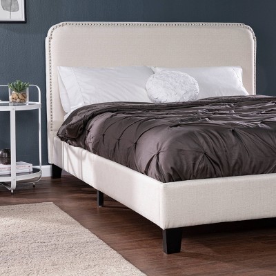 Queen Sutsta Upholstered Bed Light Gray - Aiden Lane