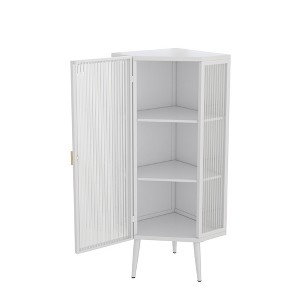 Dexmalle 22.25'' Three Tiers with Tempered Glass Doors and Storage Shelves - 1 of 4
