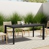 Christopher Knight Home Templin Outdoor Aluminum Slatted Dining Table, Black - 2 of 4