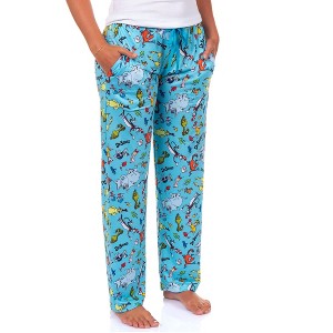 Seven Times Six Dr. Seuss Pajamas Womens Cat in The Hat Grinch Horton Character PJ Pants - 1 of 4