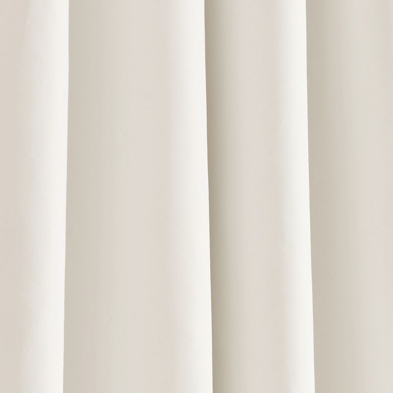 Reyna 100% Lined Blackout Window Curtain Panel White Single 54X84, 4 of 7