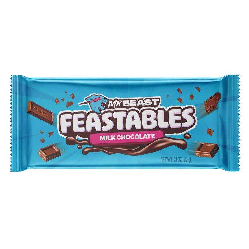 Feastables MrBeast Candy Bar Milk Chocolate 60g, 1 of 11