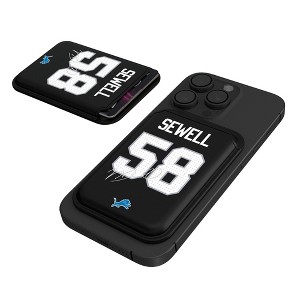 Keyscaper NFL Detroit Lions Players Game Tactic Black Magnetic Credit Card Wallet - 1 of 3
