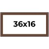 PosterPalooza | Panoramic Traditional Brown Picture Frame - UV Acrylic, Foam Board Backing, Hanging Hardware - 2 of 4