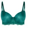 Women's Plus Size Caitlin Contour Bra - emerald | CITY CHIC - 3 of 4