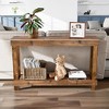 SMARTSTANDARD 46 in. x 10 in. x 28 in. Solid Wood Console Table - 3 of 4