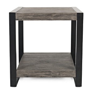 Jofran,Pinnacle Modern Loft Iron and Wood Grey End Table - 1 of 4