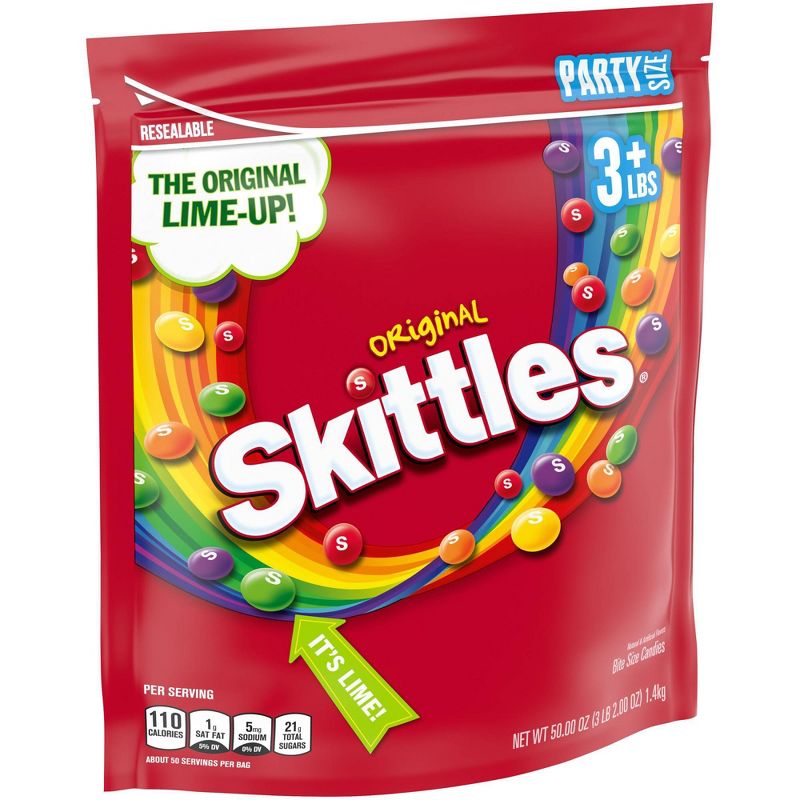 Skittles Original Party Size Chewy Candy - 50oz, 6 of 8
