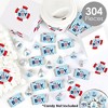 Big Dot of Happiness Ahoy It's a Boy - Nautical Baby Shower Candy Favor Sticker Kit - 304 Pieces - 2 of 4