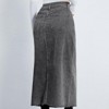 LEVEN SIXTEEN High Waist Split Denim Midi Skirts - 3 of 3