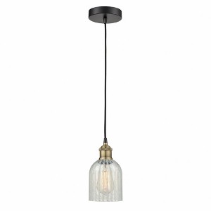 Caledonia - 1 Light Cord Hung Mini Pendant In Industrial Style-9.75 Inches Tall and 5 Inches Wide - 1 of 1