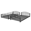 NicBex Twin over Twin Bunk Bed House Shape Convertible Metal Bed Frame with Slide, Ladder and Full Length Guardrail, No Box Spring Required - 4 of 4