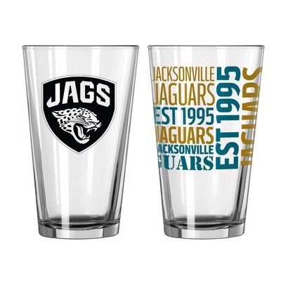 NFL Jacksonville Jaguars Pint Glass Gift Set - 2pk