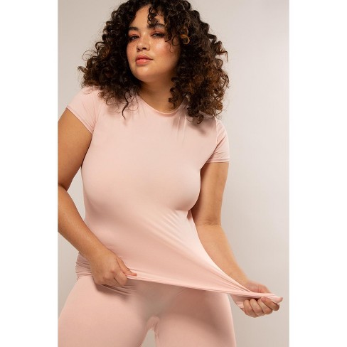 Smart & Sexy Women's Naked Lounge Foundation T-shirt Blushing Rose L/xl